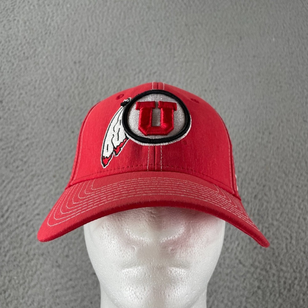 University of Utah‎ Utes Zephyr Red Classic Fit Cap Hat Fitted Size M/L